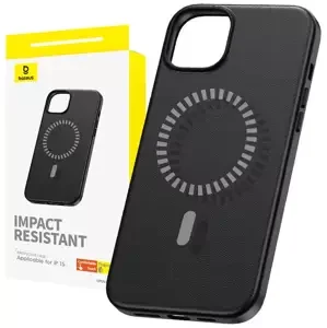 Kryt Baseus Magnetic Phone Case for iPhone 15 Fauxther Series (Black)