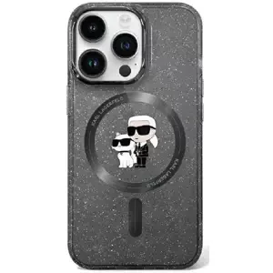 Kryt Karl Lagerfeld KLHMN61HGKCNOK iPhone 11 / Xr 6.1" black hardcase Karl&Choupette Glitter MagSafe (KLHMN61HGKCNOK)