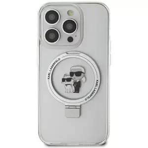Kryt Karl Lagerfeld KLHMN61HMRSKCH iPhone 11 / Xr 6.1" white hardcase Ring Stand Karl&Choupettte MagSafe (KLHMN61HMRSKCH)