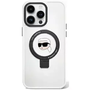 Kryt Karl Lagerfeld KLHMP15XHMRSKHH iPhone 15 Pro Max 6.7" white hardcase Ring Stand Karl Head MagSafe (KLHMP15XHMRSKHK)
