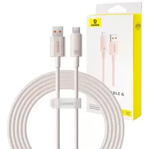 Kabel Baseus Fast Charging cable USB to USB-C Habitat Series 2m 100W (pink)