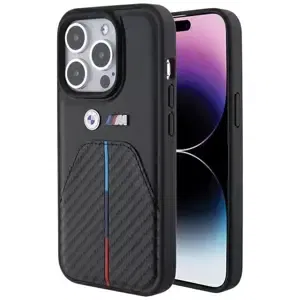 Kryt BMW BMHCP15X22NSTB iPhone 15 Pro Max 6.7" black Stamped Tricolor Stripe (BMHCP15X22NSTB)