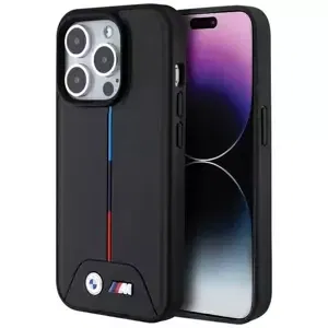 Kryt BMW BMHMP15L22PVTK iPhone 15 Pro 6.1" black hardcase Quilted Tricolor MagSafe (BMHMP15L22PVTK)