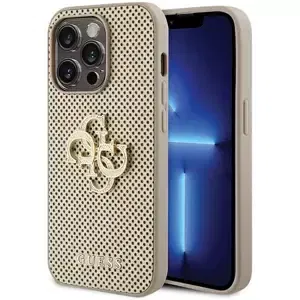 Kryt Guess GUHCP15LPSP4LGD iPhone 15 Pro 6.1" gold hardcase Perforated 4G Glitter (GUHCP15LPSP4LGD)