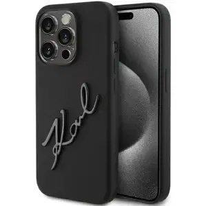 Kryt Karl Lagerfeld KLHCP15LSKSBMCK iPhone 15 Pro 6.1" black hardcase Silicone Karl Script (KLHCP15LSKSBMCK)