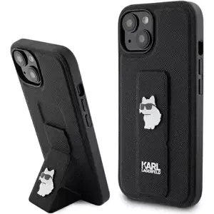 Kryt Karl Lagerfeld KLHCP15MGSACHPK iPhone 15 Plus 6.7" black hardcase Gripstand Saffiano Choupette Pins (KLHCP15MGSACHPK)