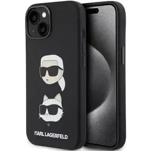 Kryt Karl Lagerfeld KLHCP15MSDHKCNK iPhone 15 Plus 6.7" black Silicone Karl&Choupette Head (KLHCP15MSDHKCNK)