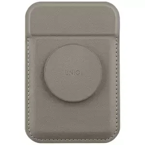 Peněženka UNIQ Flixa magnetic card wallet with stand grey MagSafe (UNIQ-FLIXA-GREY)