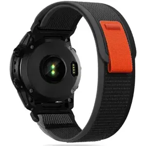 Řemínek TECH-PROTECT NYLON GARMIN FENIX 5 / 6 / 6 PRO / 7 BLACK/ORANGE (9319456606751)