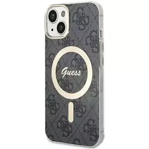 Kryt Guess GUHMP15SH4STK iPhone 15 6.1" black hardcase IML 4G MagSafe (GUHMP15SH4STK)