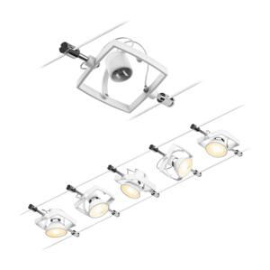 Paulmann Paulmann 94432 - SADA 5xGU5,3/10W Lustr na lanku MAC 230V bílá