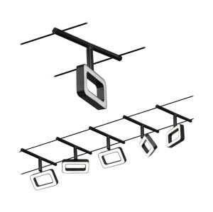 Paulmann Paulmann 94485 - SADA 5xLED/4,8W Lustr na lanku FRAME 230V černá