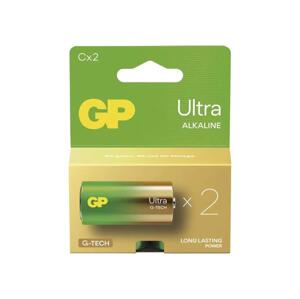 2 ks Alkalická baterie C GP ULTRA 1,5V