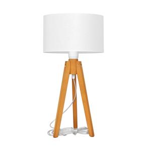 Stolní lampa ALBA 1xE27/60W/230V bílá/dub