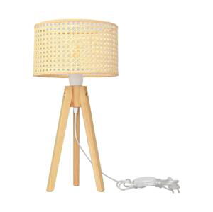 Stolní lampa ALBA 1xE27/60W/230V ratan/borovice