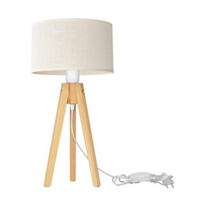 Stolní lampa ALBA 1xE27/60W/230V krémová/borovice