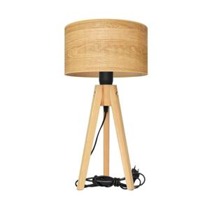 Stolní lampa ALBA 1xE27/60W/230V hnědá/borovice