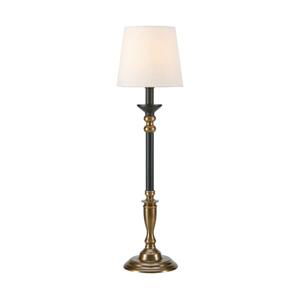 Markslöjd Markslöjd 108679 - Stolní lampa GENT 1xE27/40W/230V mosaz/černá/bílá