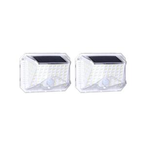 B.V.  - SADA 2xLED Solární nástěnné svítidlo se senzorem LED/1,48W/5V IP65