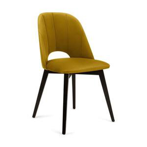 Konsimo Sp. z o.o. Sp. k. Jídelní židle BOVIO 86x48 cm žlutá/buk