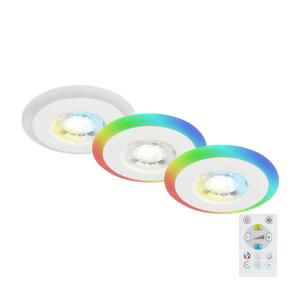 Briloner Briloner - SADA 3x LED RGBW Stmívatelné koupelnové svítidlo LED/5W/230V IP44+ DO