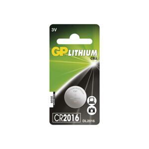 Lithiová baterie knoflíková CR2016 GP LITHIUM 3V/90 mAh