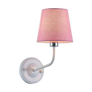 Nástěnná lampa YORK 1xE14/60W/230V růžová/bílá