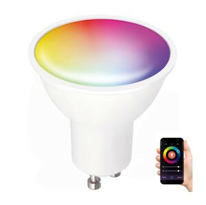 LED RGB Stmívatelná žárovka GU10/5W/230V 2700-6500K Wi-Fi Tuya