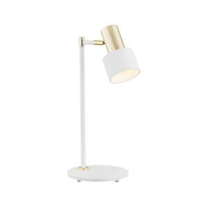 Argon Argon 4256 - Stolní lampa DORIA 1xE27/15W/230V bílá/mosaz