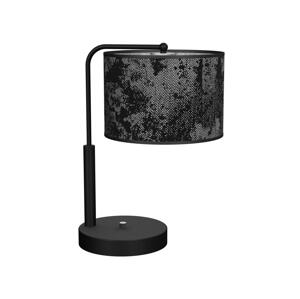 Stolní lampa SATINO 1xE27/60W/230V černá/šedá