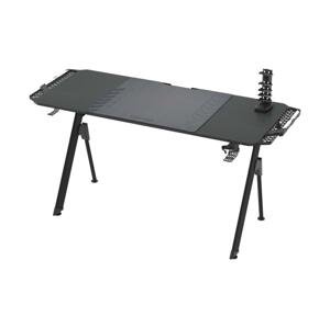 Herní stůl FALCON s LED RGB podsvícením 156 x 60 cm černá
