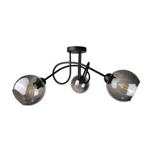 Keter Lighting Přisazený lustr RIN 3xE27/60W/230V černá