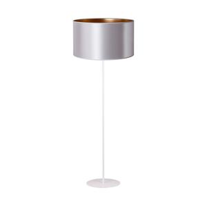 Stojací lampa CANNES 1xE27/15W/230V 45 cm stříbrná/měděná/bílá