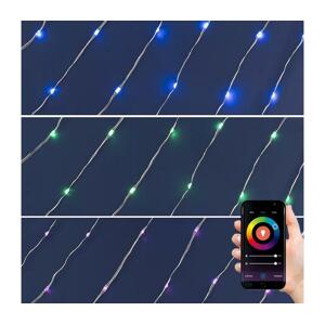 LED RGB Vánoční stmívatelný řetěz 100xLED/29 funkcí 10,4m