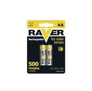 2 ks Nabíjecí baterie AA RAVER NiMH/1,2V/600 mAh