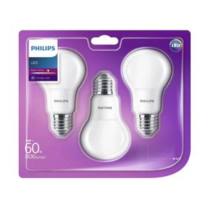 Philips SADA 3x LED Žárovka Philips E27/8W/230V 2700K