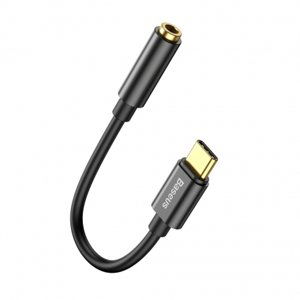 Baseus L54 adaptér z USB-C na 3.5 mm audio jack, černý (CATL54-01)