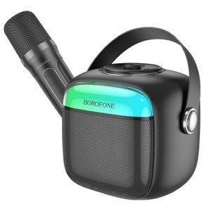 Borofone BP15 Bluetooth Karaoke mikrofon + reproduktor, černý