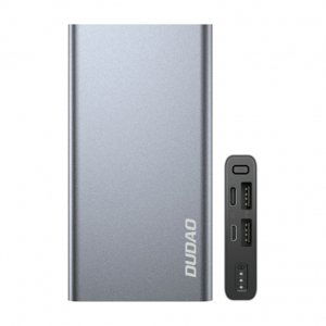 Dudao K5Pro Power Bank 10000mAh 2x USB, stříbrný