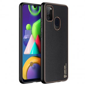 DUX DUCIS Yolo kožený kryt na Samsung Galaxy M30s, černý