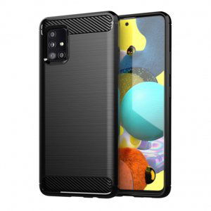 MG Carbon Case Flexible silikonový kryt na Samsung Galaxy A71 5G, černý