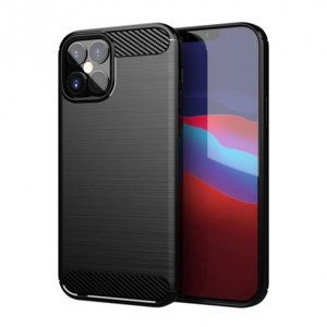 MG Carbon Case Flexible silikonový kryt na iPhone 12 mini, černý