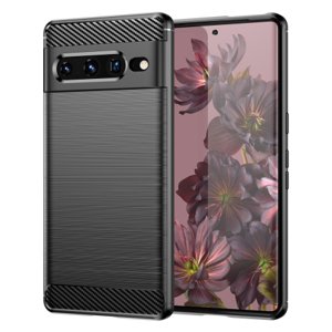 MG Carbon Case Flexible silikonový kryt na Google Pixel 7 Pro, černý