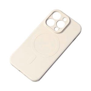 MG Silicone MagSafe kryt na iPhone 15 Pro, béžový