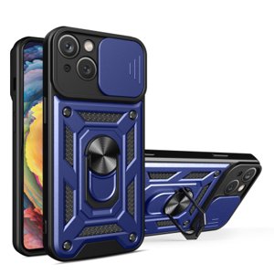 MG Hybrid Armor Camshield kryt na iPhone 15, modrý