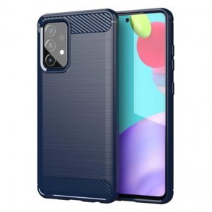MG Carbon Case Flexible silikonový kryt na Samsung Galaxy A72 4G, modrý