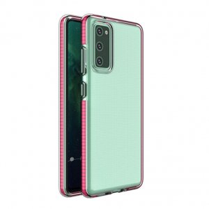 MG Spring Case silikonový kryt na Samsung Galaxy A12 / M12, tmavěrůžový