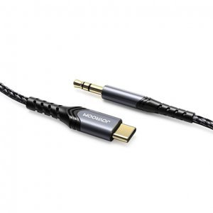 Joyroom Hi-Fi Audio kabel 3.5 mm jack - USB-C 2m, černý (SY-A03)