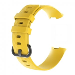 BStrap Silicone Diamond (Small) řemínek na Fitbit Charge 3 / 4, yellow (SFI008C04)