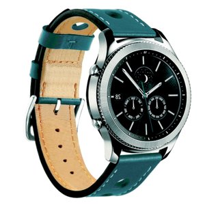 BStrap Leather Italy řemínek na Xiaomi Amazfit GTR 2 / GTR 47mm, dark teal (SSG009C0407)